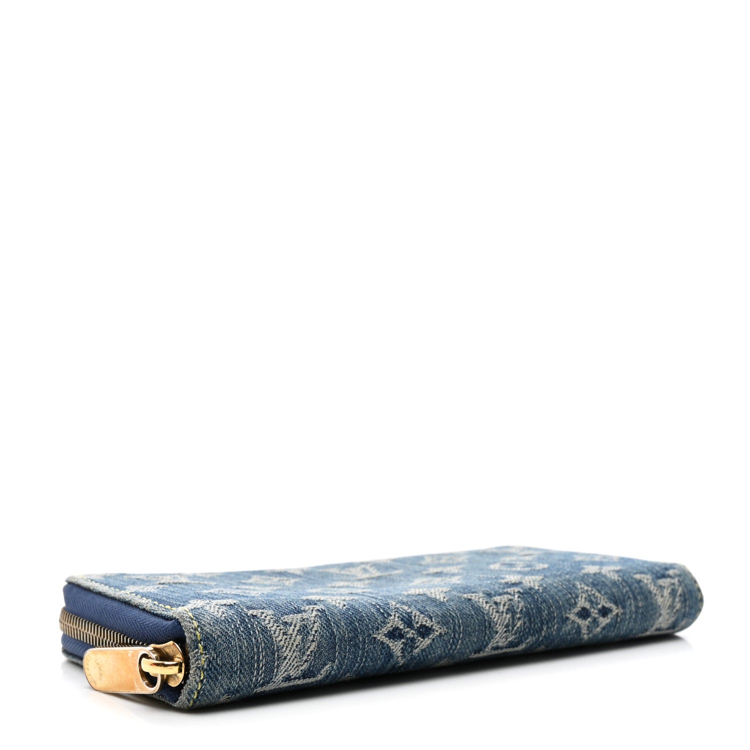 Louis Vuitton Monogram Denim Zippy Wallet Blue 4 of 10