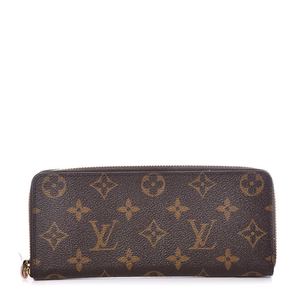 Louis Vuitton Monogram Clemence Wallet Rose Ballerine 1 of 10