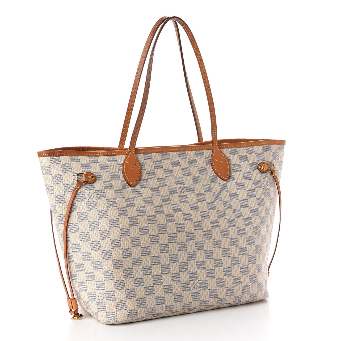 Damier Azur Neo Neverfull MM Rose Ballerine