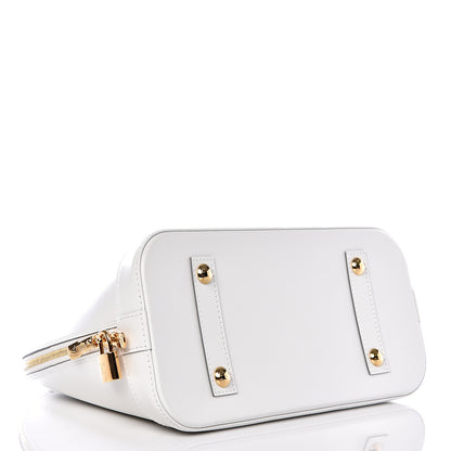 Louis Vuitton Smooth Calfskin Signature Alma PM White 3 of 9