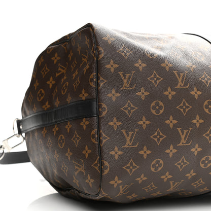 Louis Vuitton Monogram Macassar Keepall Bandouliere 55 9 of 10