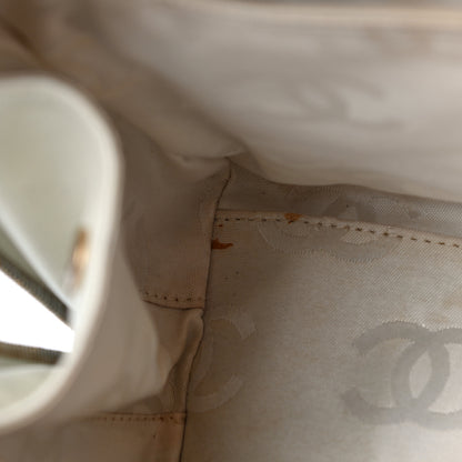 Chanel Calfskin Wild Stitch Top Handle Bag White 17 of 24