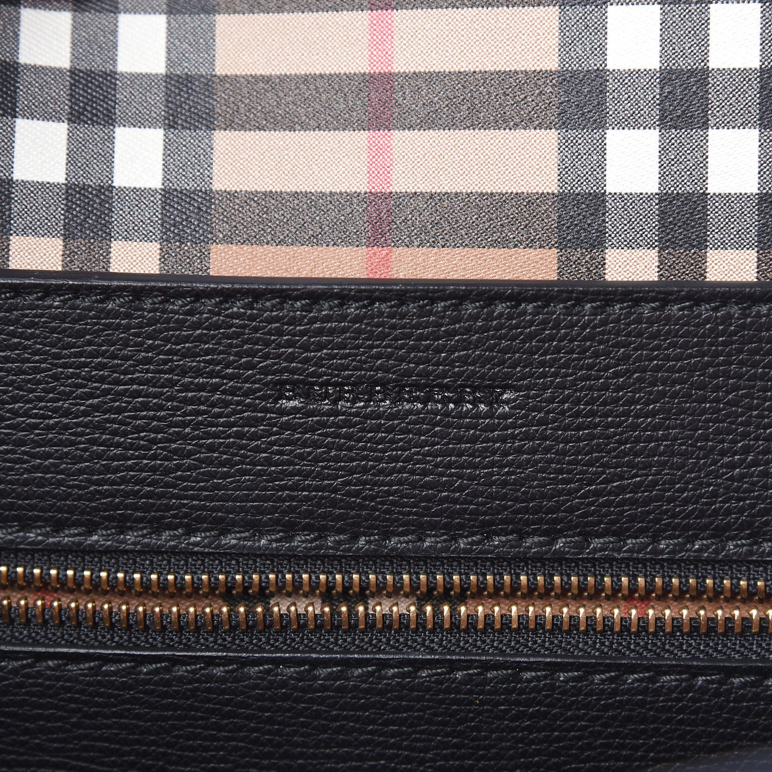 Burberry Calfskin Crest Embossed Small Tote Black 6 of 15