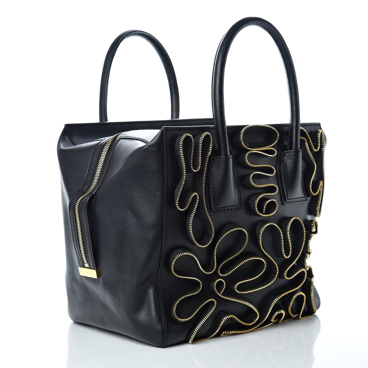 Stella McCartney Eco Alter Nappa Cavendish Zipper Tote Black 3 of 13