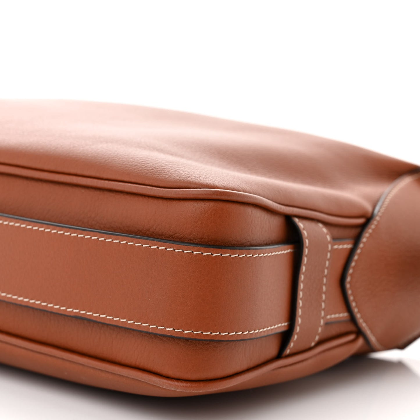 Supple Calfskin Medium Romy Shoulder Bag Tan