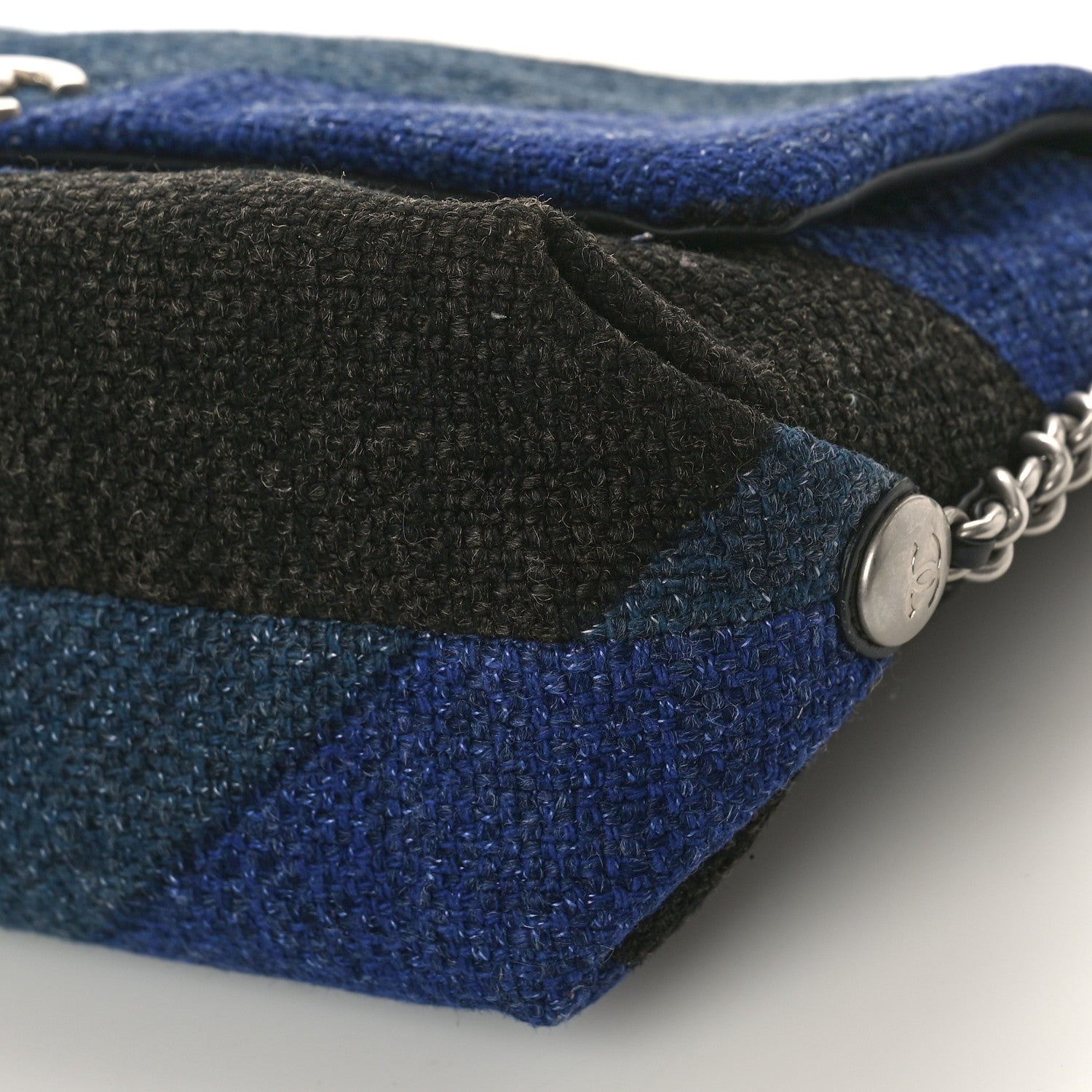 Chanel Canvas Woven Braided With Style Flap Multicolor 10 of 11