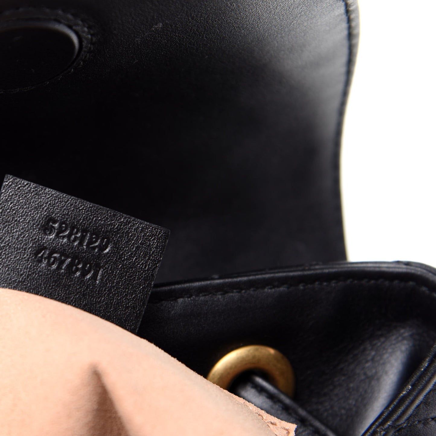 Calfskin Matelasse GG Marmont Flap Backpack Black