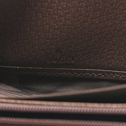 Gucci GG Supreme Monogram Web Ophidia Zip Around Wallet Brown 6 of 13