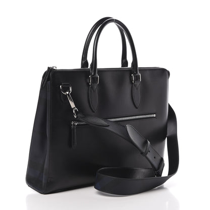 Burberry Textured Calfskin Bermondsey Business Briefcase Black 4 of 12
