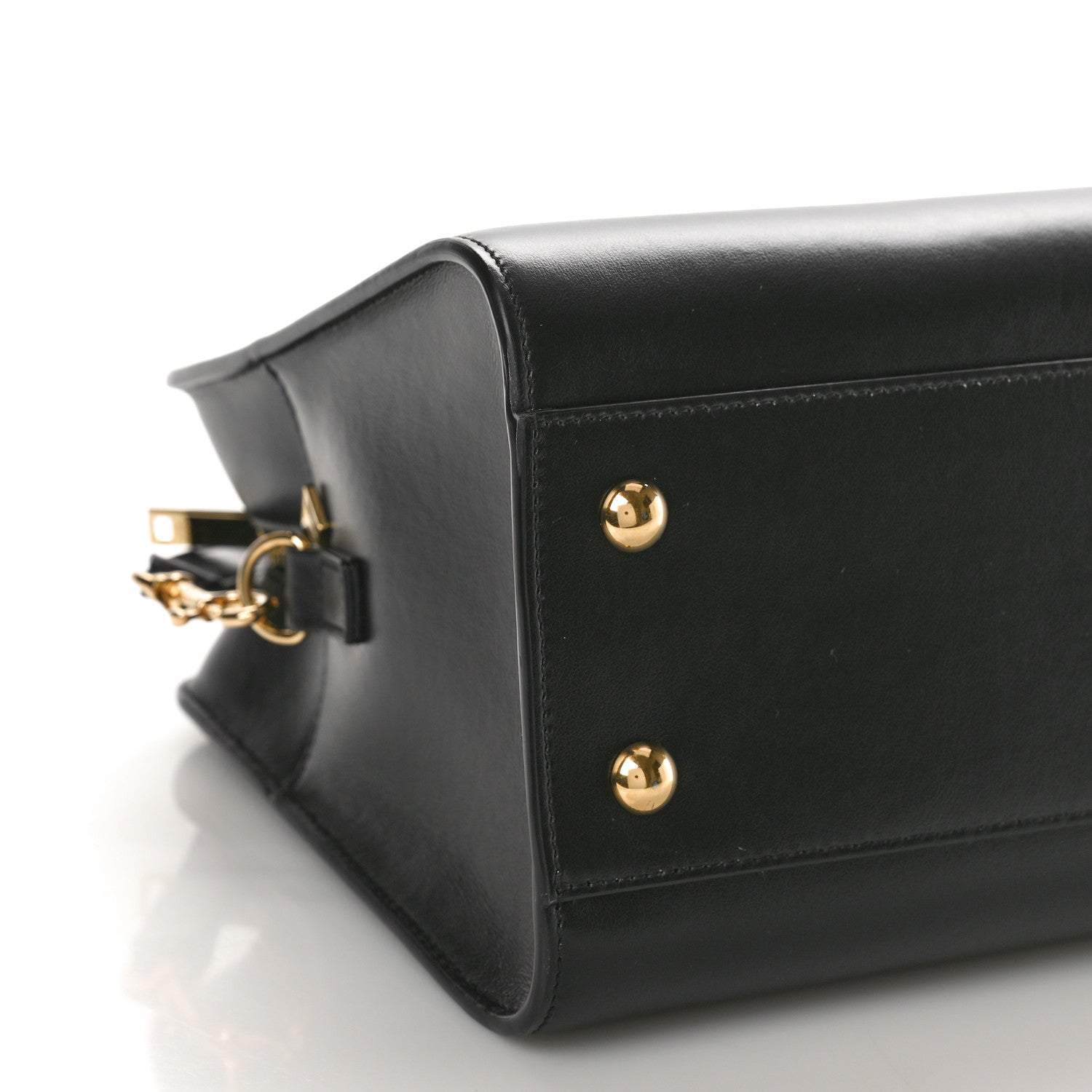 Saint Laurent SAINT LAURENT Calfskin Monogram Baby Cabas Black 8 of 9