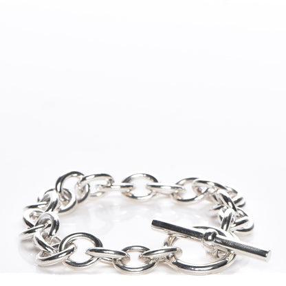 Hermes Sterling Silver Chain Toggle Bracelet 3 of 6