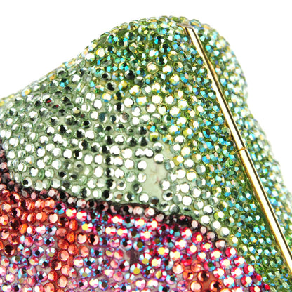 Judith Leiber Swarovski Crystal Flower Minaudiere Clutch 10 of 11