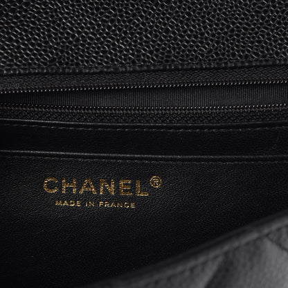 Chanel Caviar Quilted Jumbo Single Flap Black 6 of 8