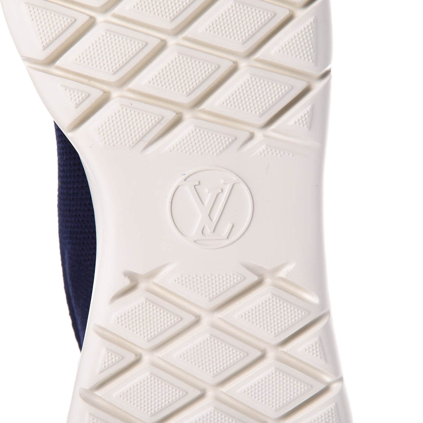 Stretch Fabric LV Black Heart Sock Sneaker 39.5 Marine