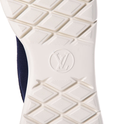 Louis Vuitton Stretch Fabric LV Black Heart Sock Sneaker 39.5 Marine 6 of 9