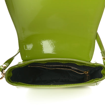 Burberry Patent Small Leigh Crossbody Bag Lemon Green 5 of 17