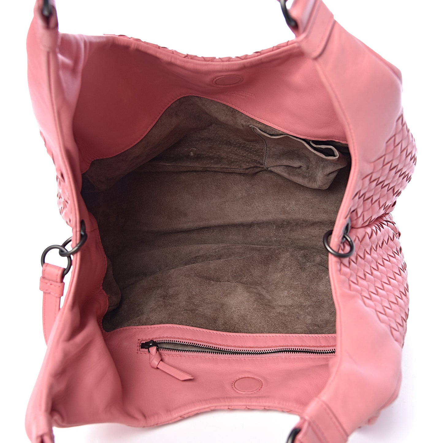 Nappa Intrecciato Medium Campana Petal Pink