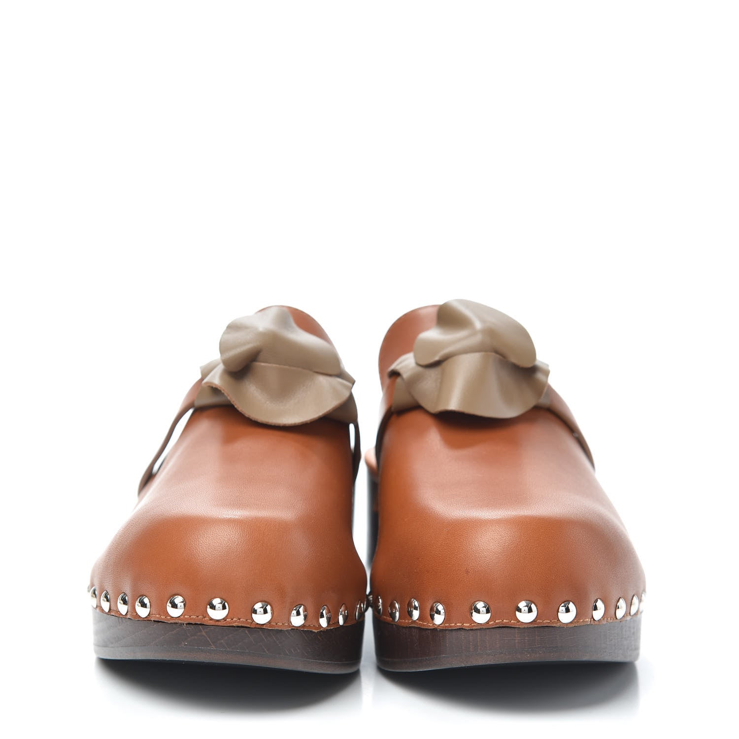 Hermes Heritage Calfskin Carlotta Mules 37 Naturel 2 of 7