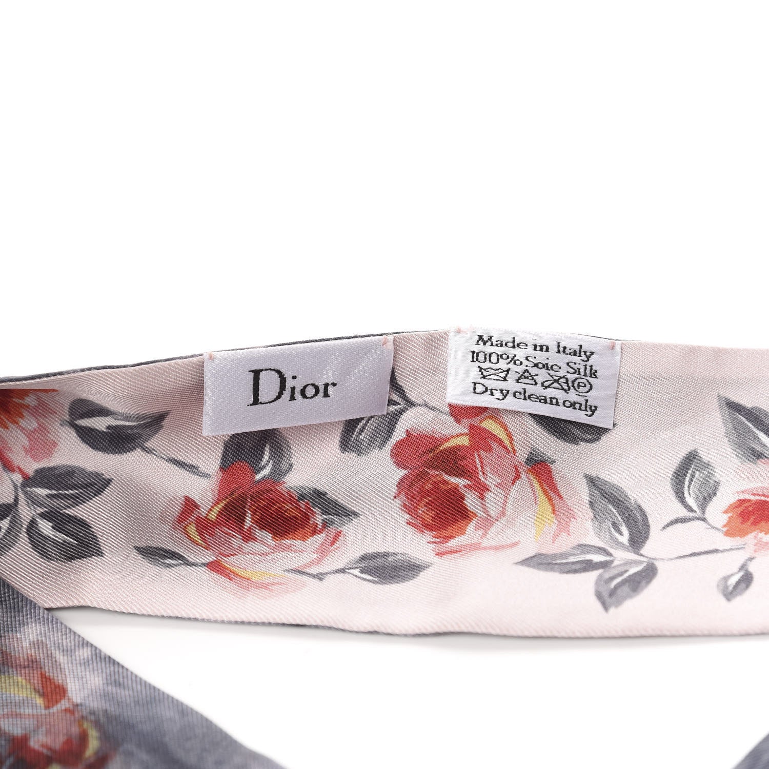 Christian Dior Silk Floral Mitzah Scarf Multicolor 2 of 3