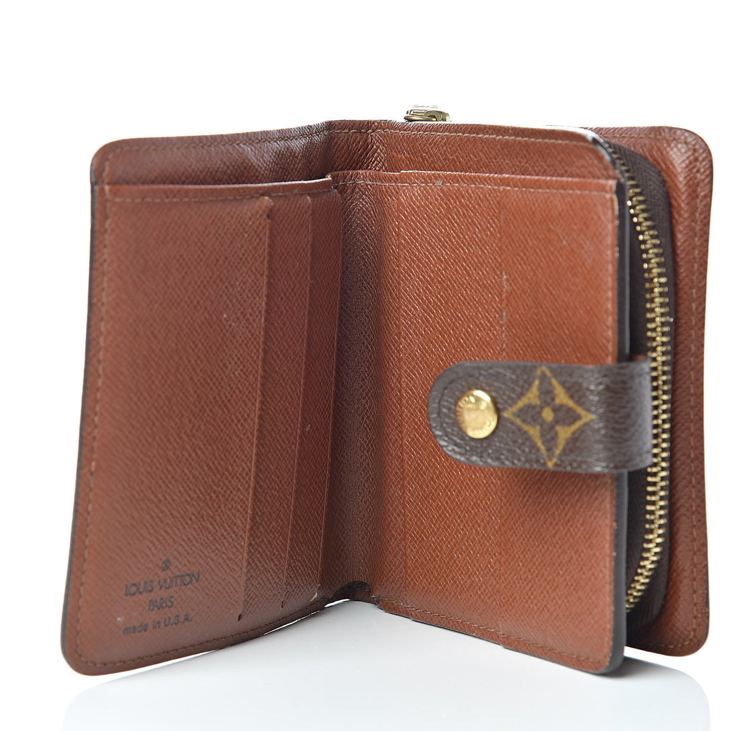 Monogram Compact Zippe Zipped Wallet