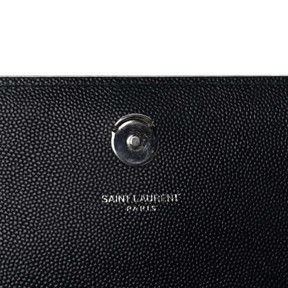 Saint Laurent Grain De Poudre Medium Classic Monogram Kate Satchel Deep Marine 8 of 15