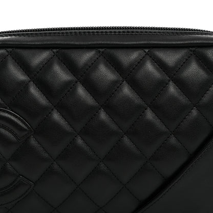 Chanel Calfskin Quilted Cambon Pochette Black 8 of 10