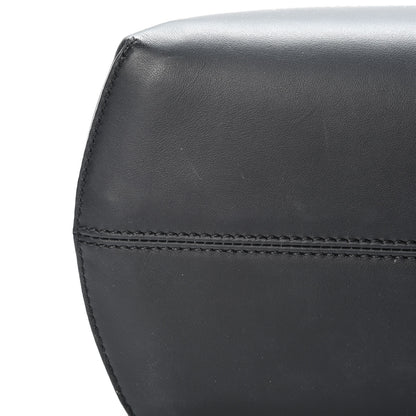 Fendi Glazed Fabric Vitello Century FF 1974 Stamp Patch Shopping Tote Mogano Panna Black 15 of 15