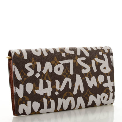 Louis Vuitton Monogram Graffiti Porte-Monnaie Wallet Silver 3 of 7