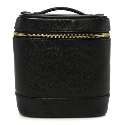 Chanel Caviar Vanity Cosmetic Case Black 1 of 11