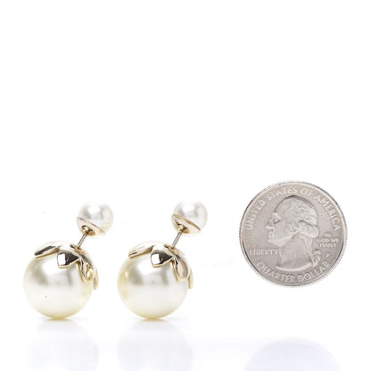 Christian Dior Pearl Mise En Dior Tribal Earrings Gold 2 of 4