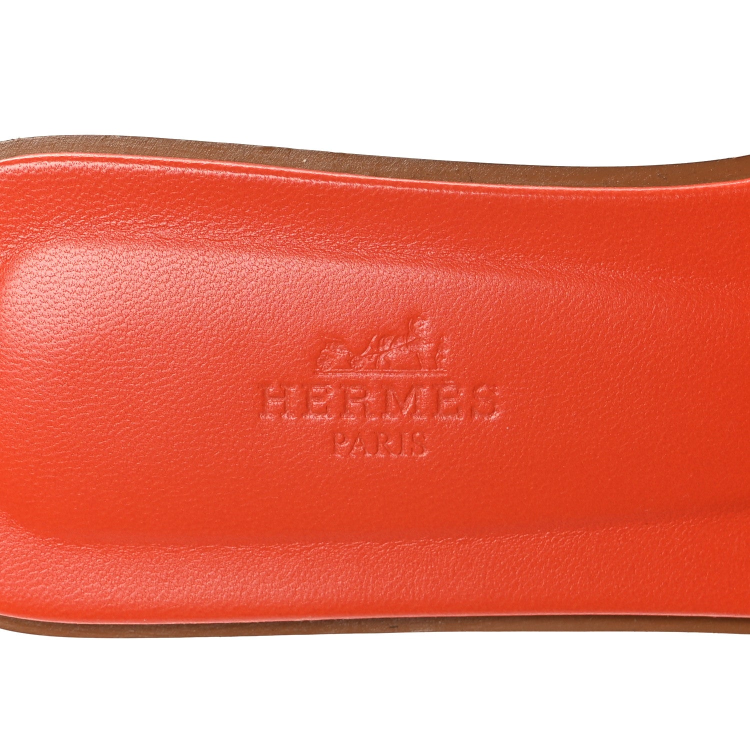 Hermes Box Calfskin Oran Sandals 39 Rose Flash Orange H 7 of 9