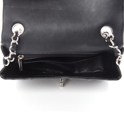 Chanel Striated Patent Quilted Mini Rectangular Flap Black 5 of 11