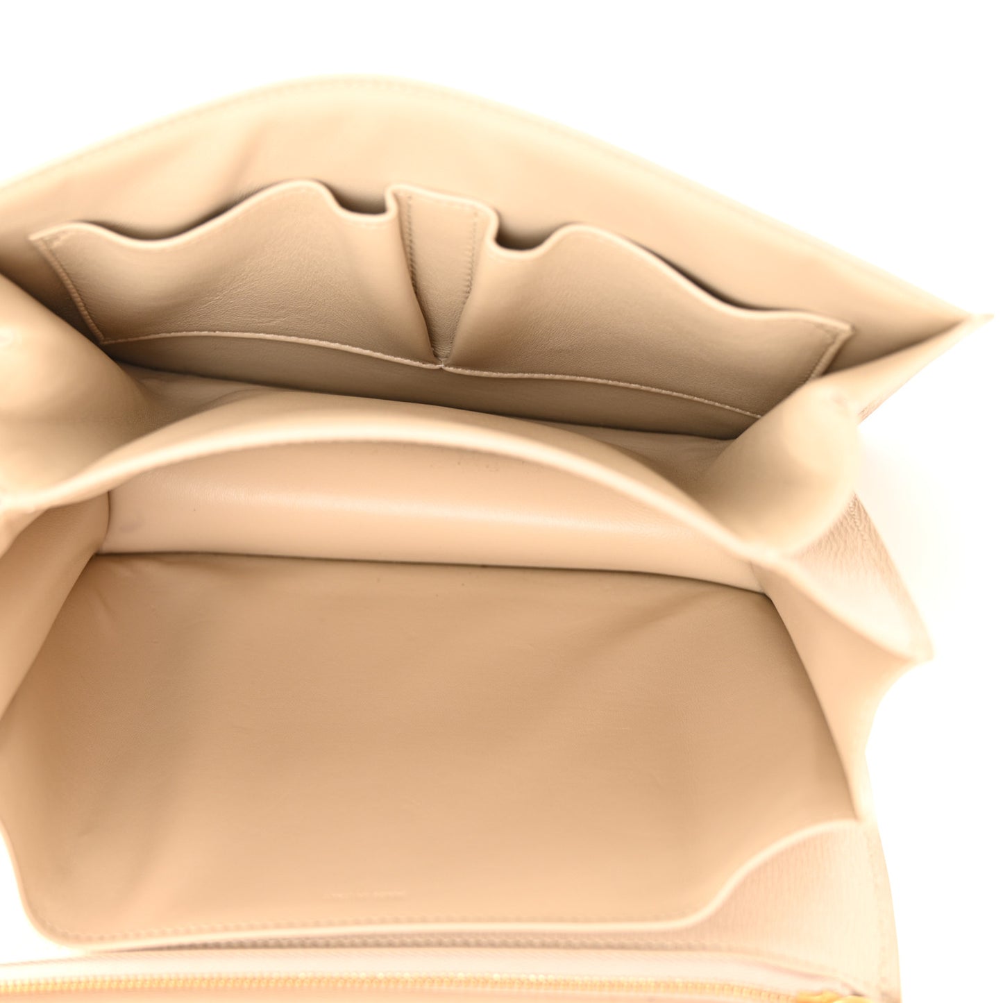 Liege Calfskin Medium Classic Box Flap Bag Linen