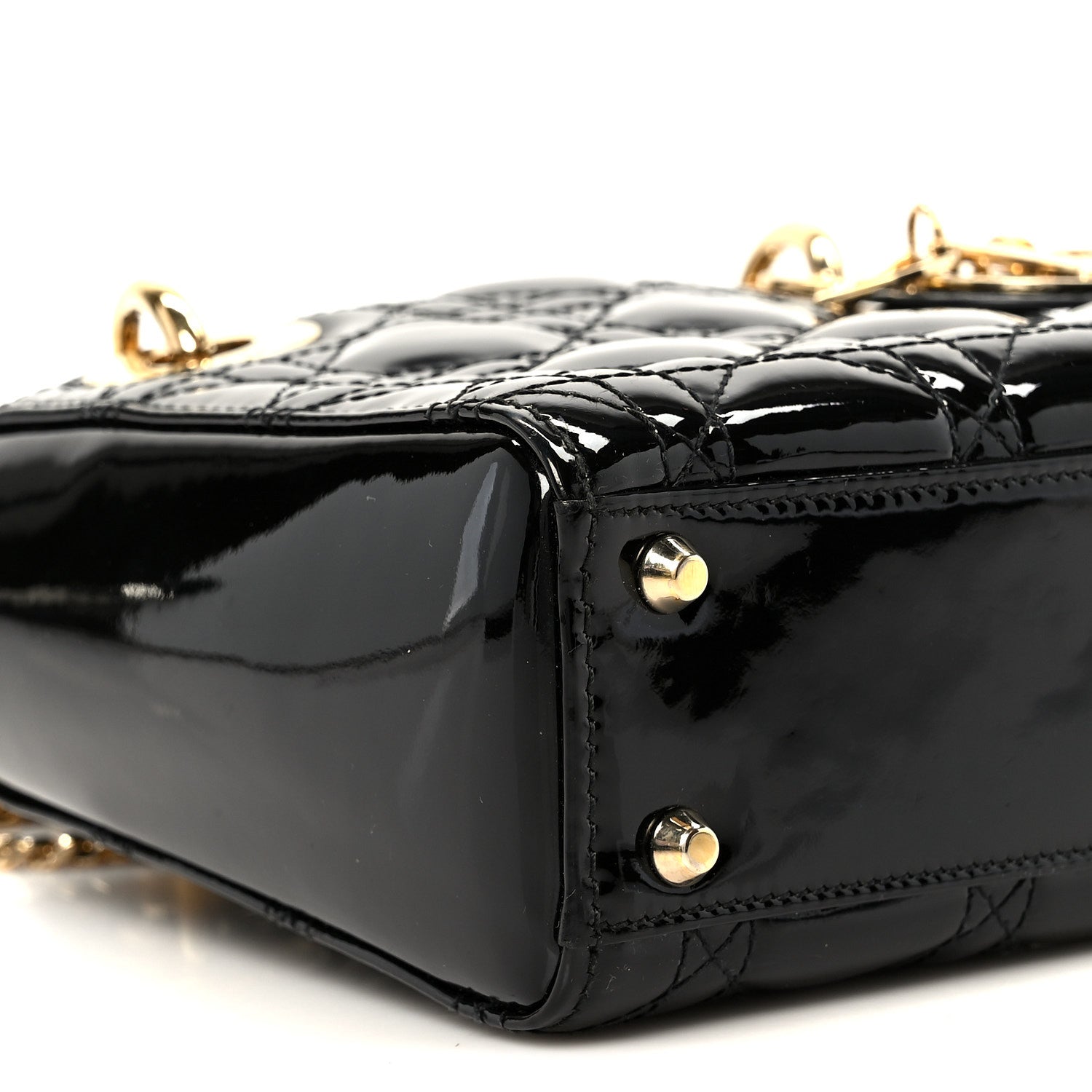 Christian Dior Patent Cannage Mini Lady Dior Black 9 of 9