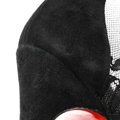 Christian Louboutin Lace Dorissima 100 Pumps 37.5 Black 10 of 11