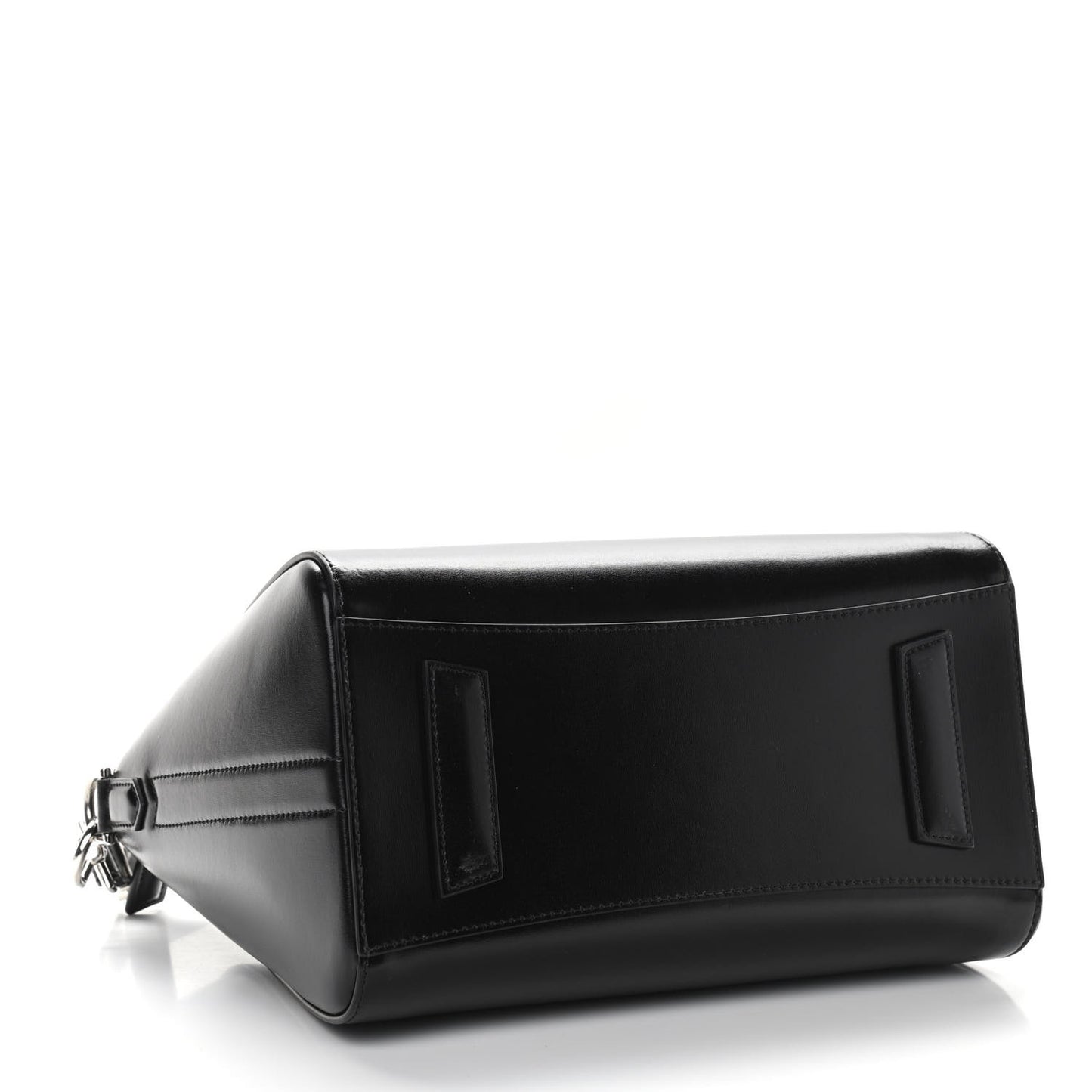 Shiny Lord Calfskin Small Antigona Black