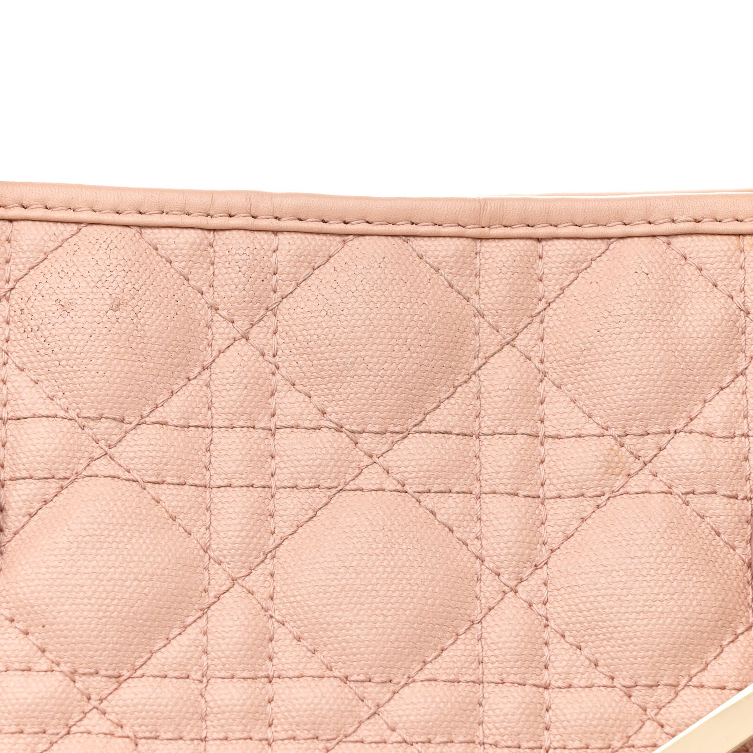 Christian Dior Coated Canvas Cannage Medium Panarea Tote Rosato 8 of 10