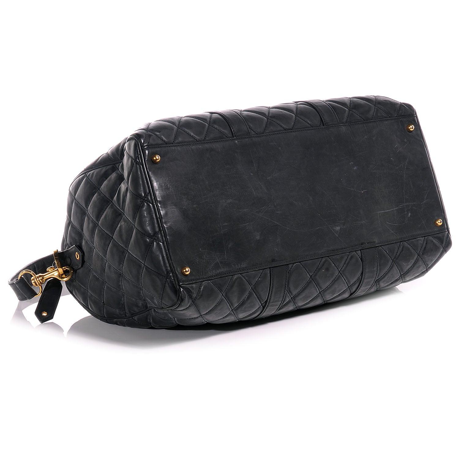 Chanel Quilted Vinyl Large Boston Black 4 of 9