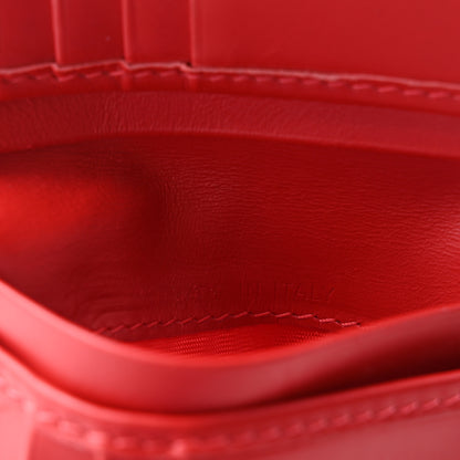 Christian Louboutin Calfskin Coolcard Two-Tone Wallet Black Red 7 of 9