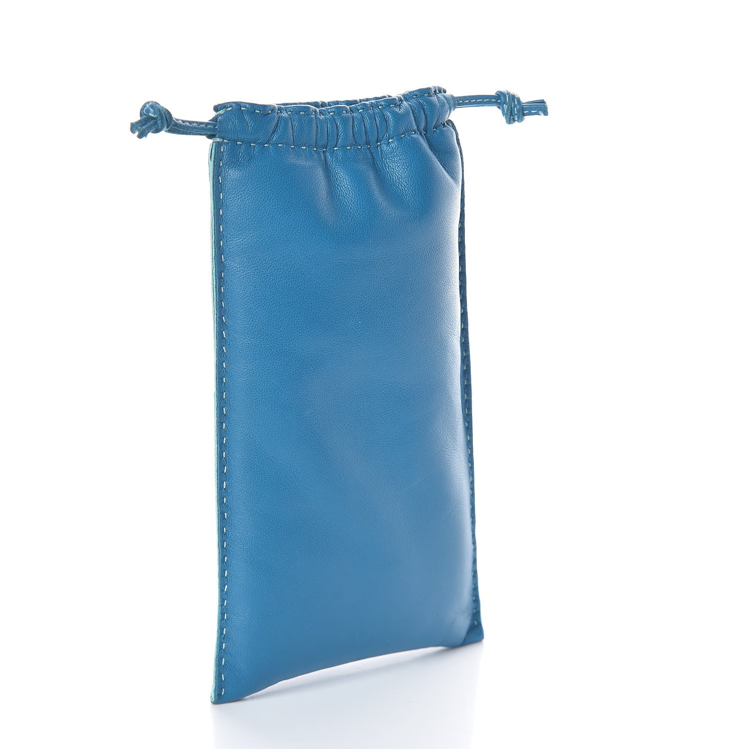 Hermes Lambskin Pilo Pouch Bleu Izmir Lagon 3 of 6