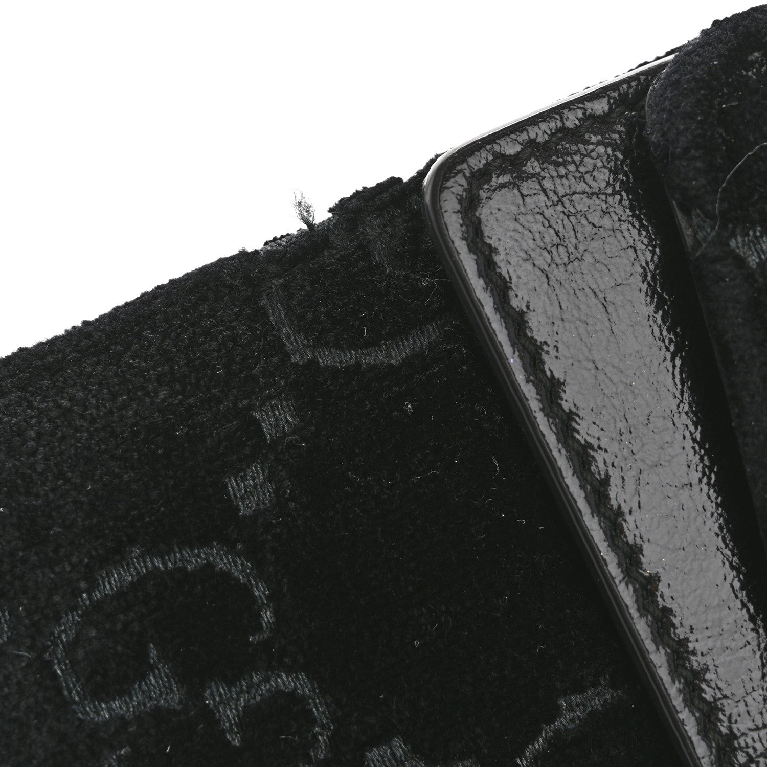 Gucci Velvet GG Monogram Super Mini Dionysus Shoulder Bag Black 10 of 14