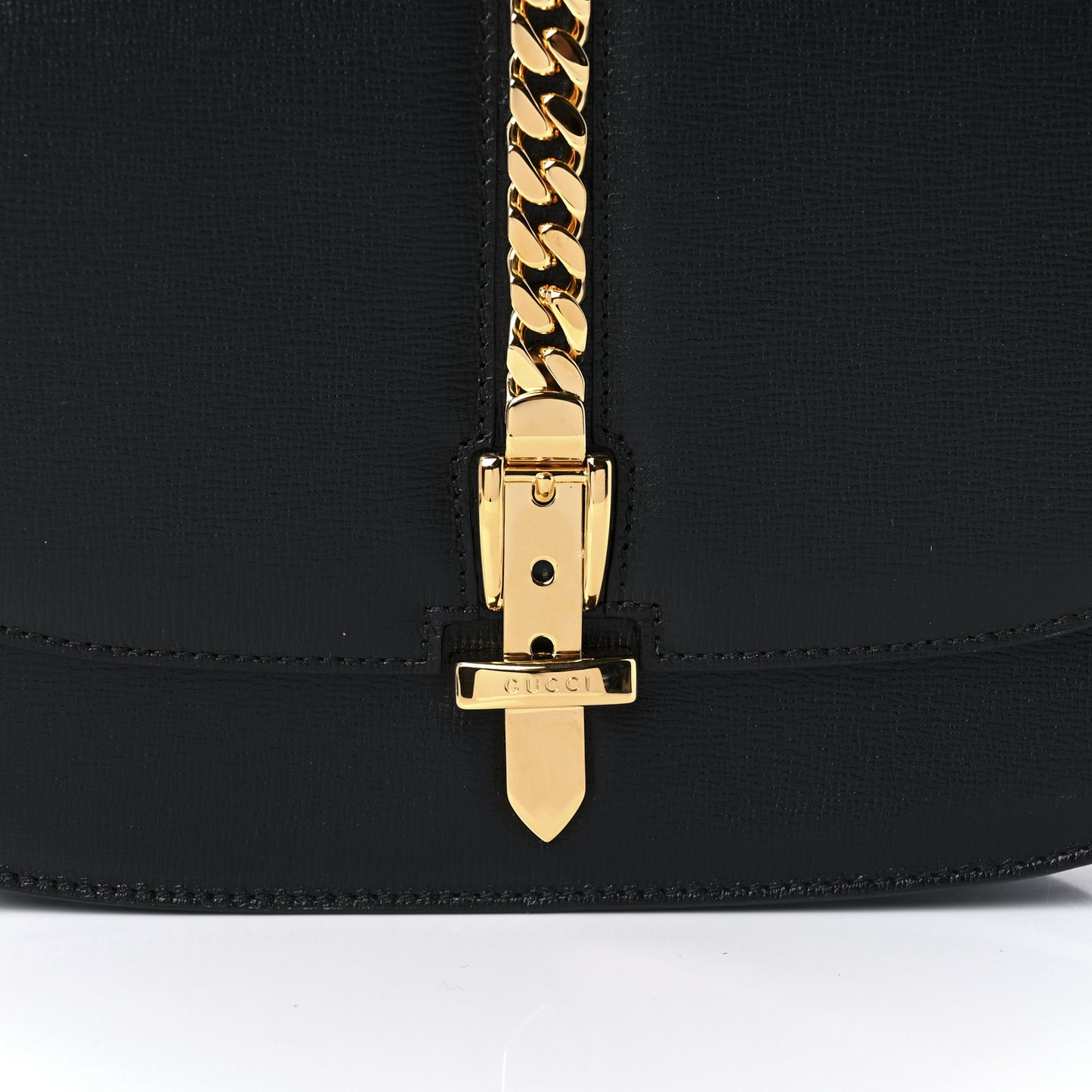 Azalea Calfskin Small Sylvie 1969 Flap Messenger Bag Black