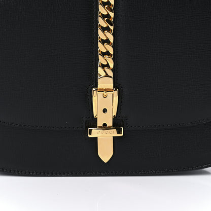 Gucci Azalea Calfskin Small Sylvie 1969 Flap Messenger Bag Black 8 of 10