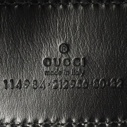 Gucci Leather Web GG Belt Black 80 32 3 of 3