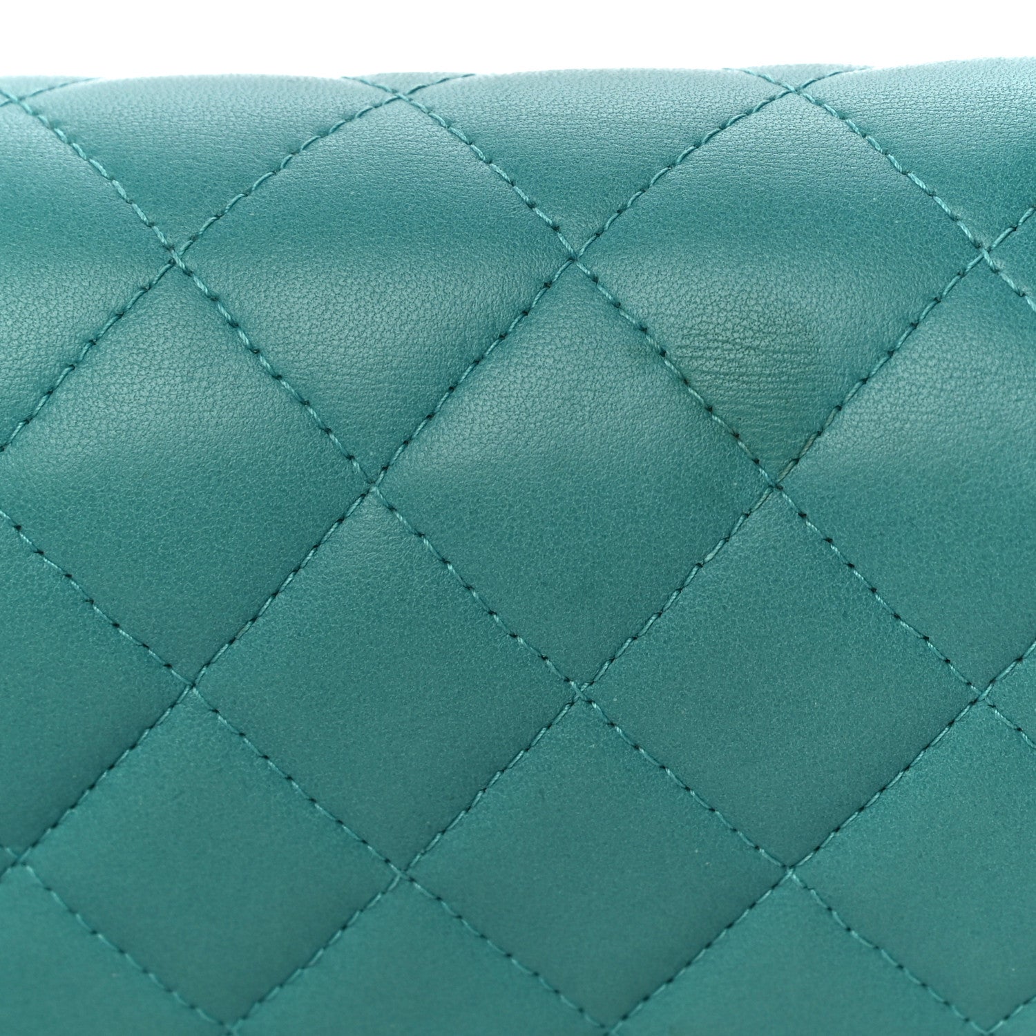 Chanel Lambskin Quilted Mini Square Flap Turquoise 14 of 14