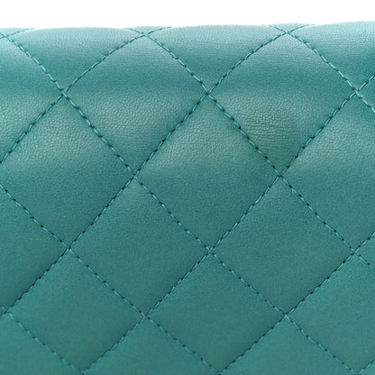 Chanel Lambskin Quilted Mini Square Flap Turquoise 14 of 14