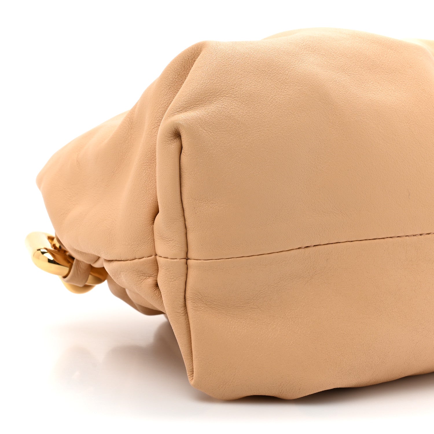 Bottega Veneta Calfskin The Pouch Chain Almond 10 of 12
