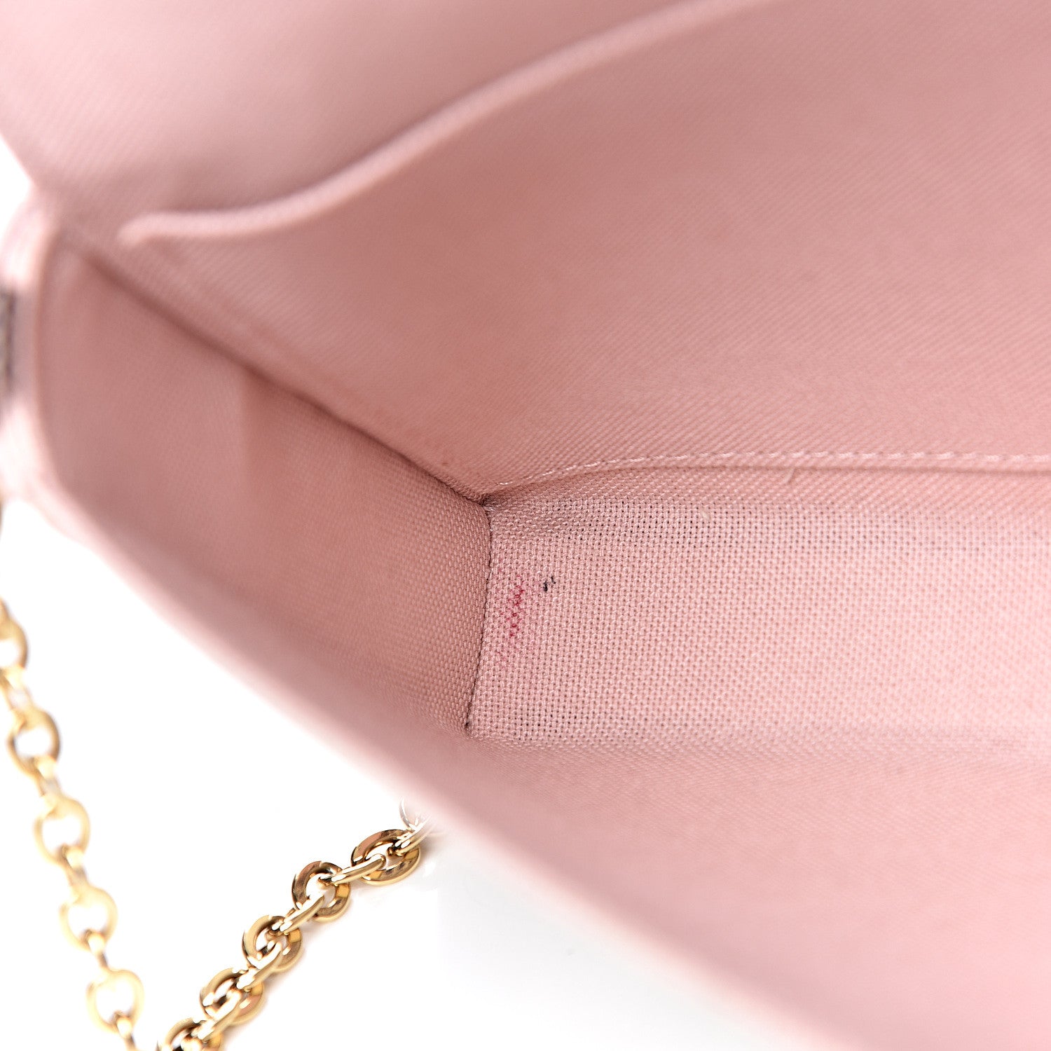 Louis Vuitton Damier Azur Calfskin Pochette Felicie Eau de Rose 8 of 12