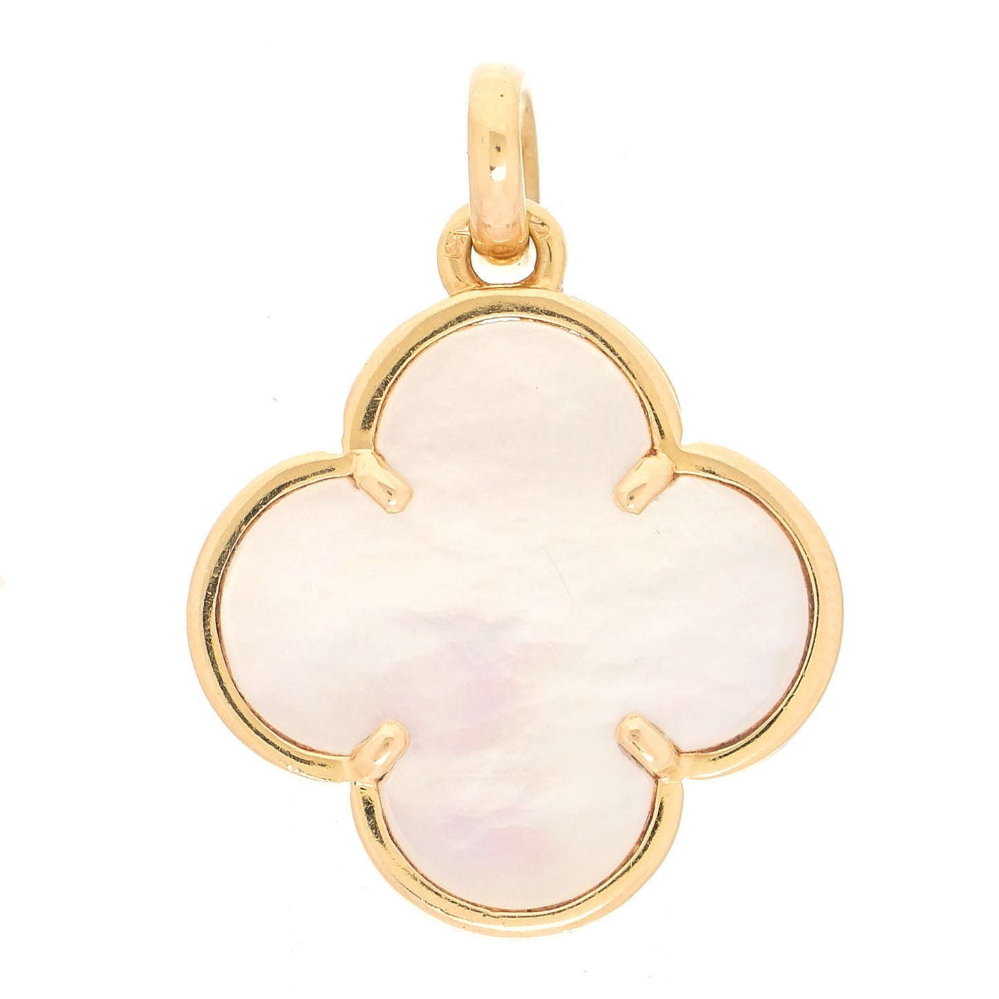 18K Yellow Gold Mother of Pearl Magic Alhambra Pendant