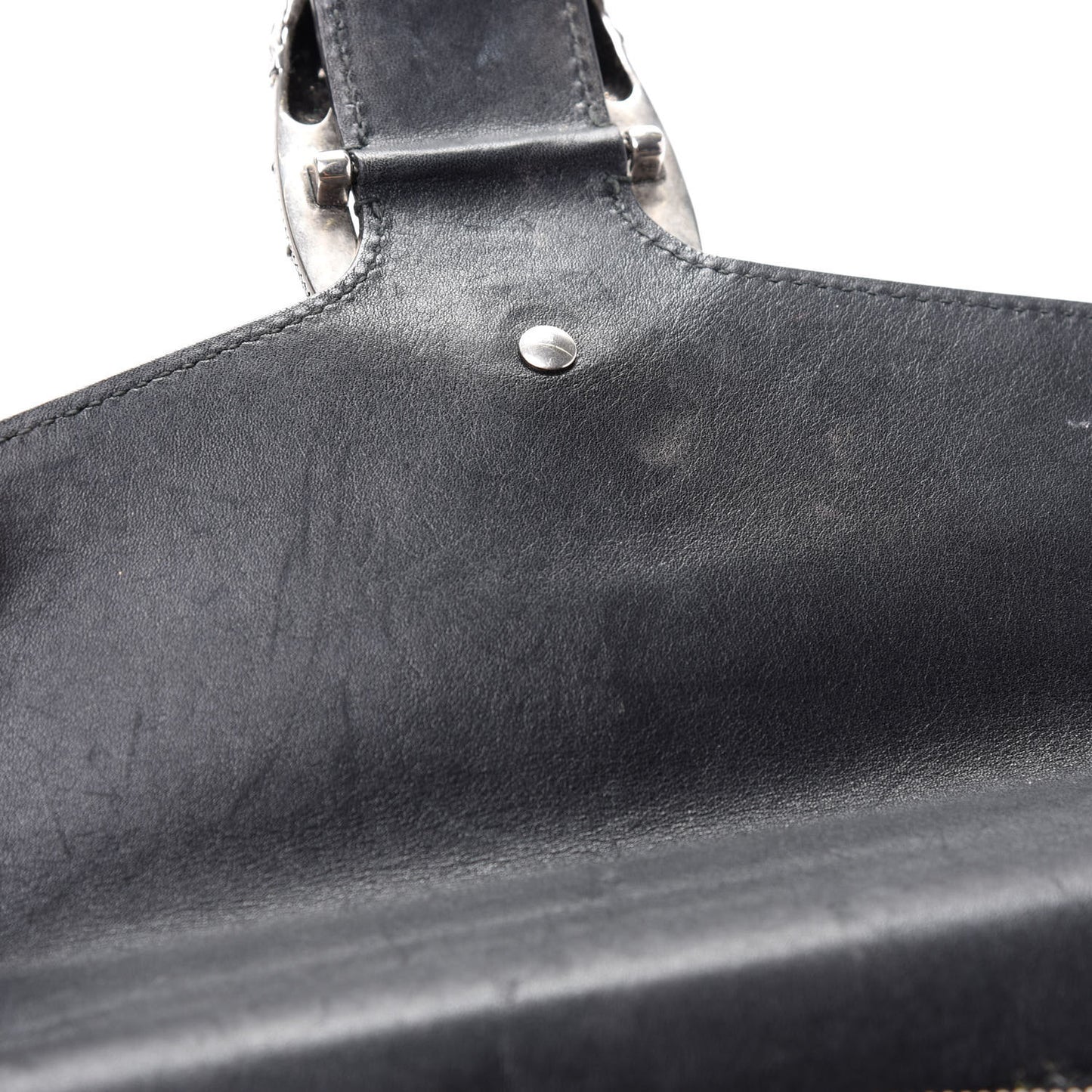 Calfskin Studded Small Dionysus Shoulder Bag Black